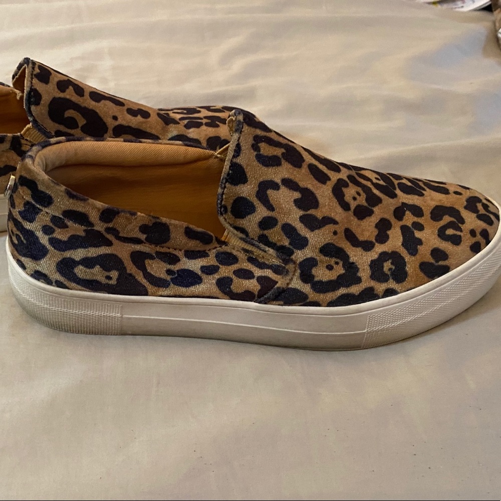 Steve Madden leopard print slip-on sneakers